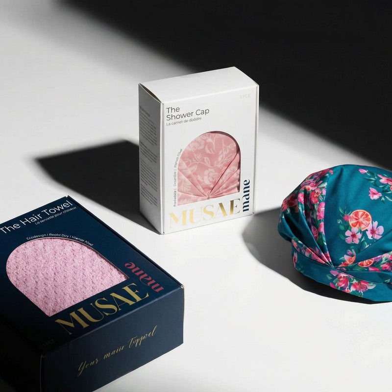 Musae mane The Hair care ritual Shower cap and Hair towel