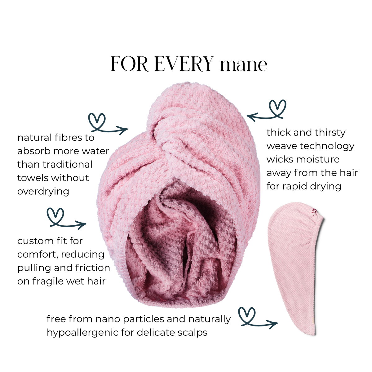 The Hair Towel - Pink Parfait