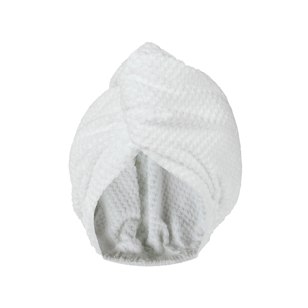 musae mane hair towel pure white